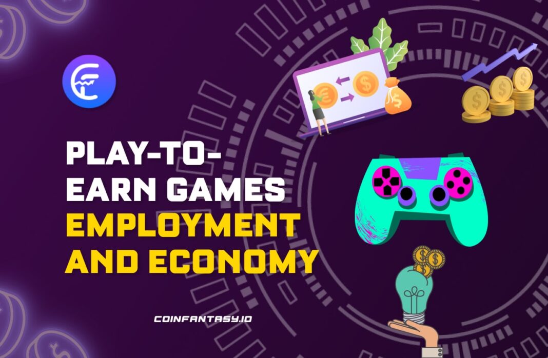 P2E games employment and economy