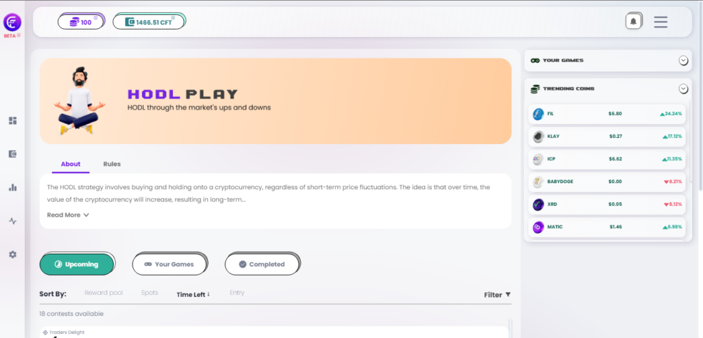 Play to Earn Crypto Trading Game | Coinfantasy