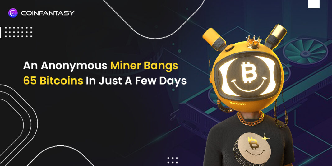 Anonymous Miner Bangs 65 Bitcoins