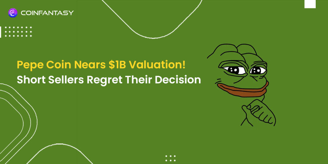 Pepe Coin Nears $1B Valuation